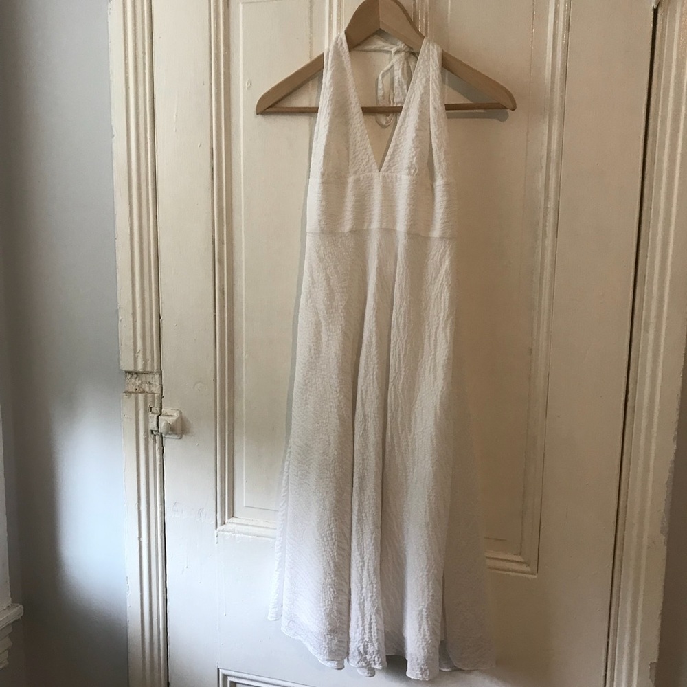 JCrew summer halter dress.